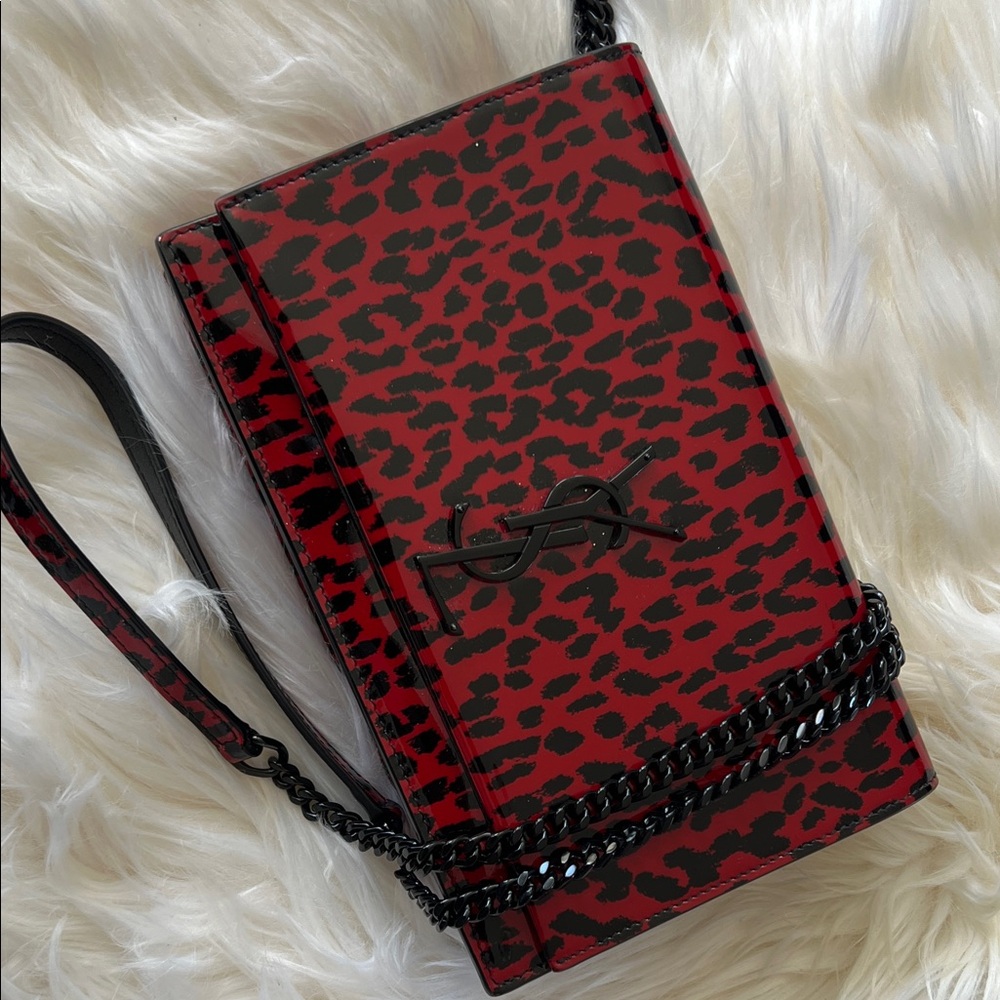 Stylish Red Leopard Print Women's Bag